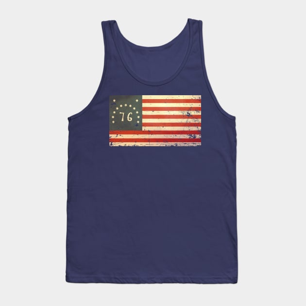 USA Bennington Flag - Vintage Tank Top by The Libertarian Frontier 